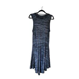 Wild Fable Sleeveless Drop-Waist Knit Dress Black/Grey Size S